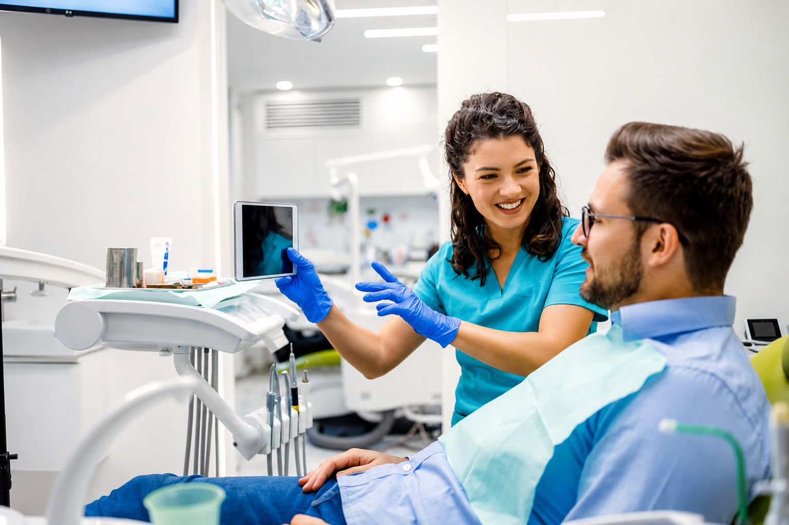 Paciente en consulta con Healthy Dent